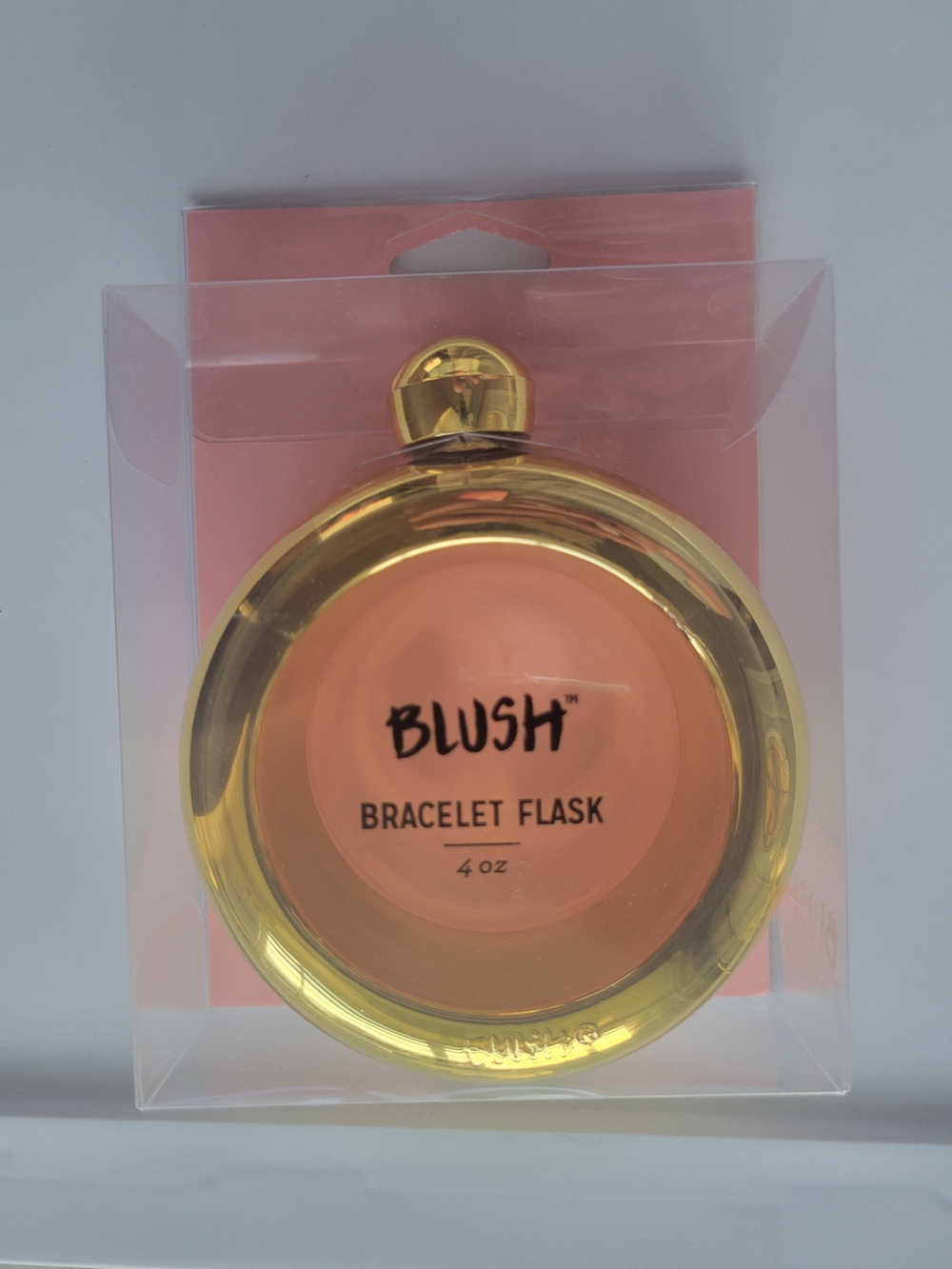 Blush Bracelet 4oz Flask - Gold